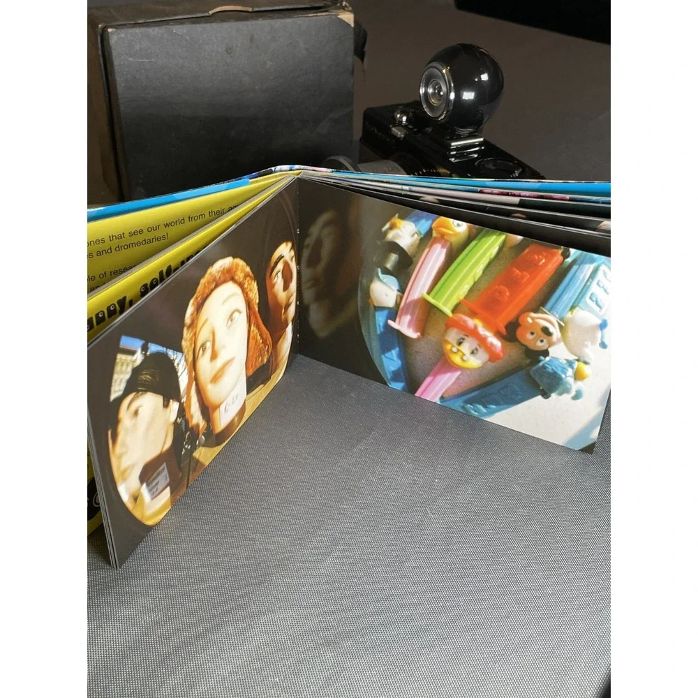 Vintage Lomography Fisheye 2 35mm Camera Bundle w/ Cap/Viewfinder/Booklets